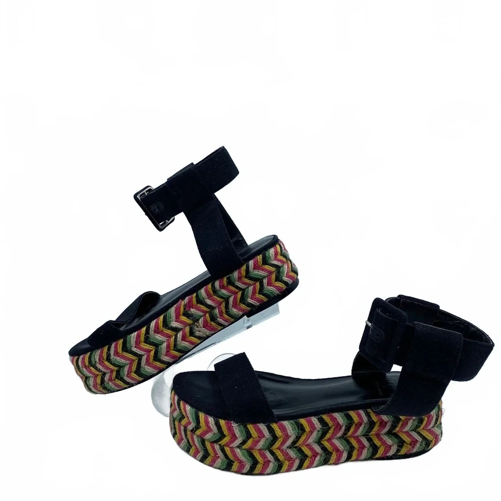 House of Harlow Straw Multi Platform Shoes | OS Women's